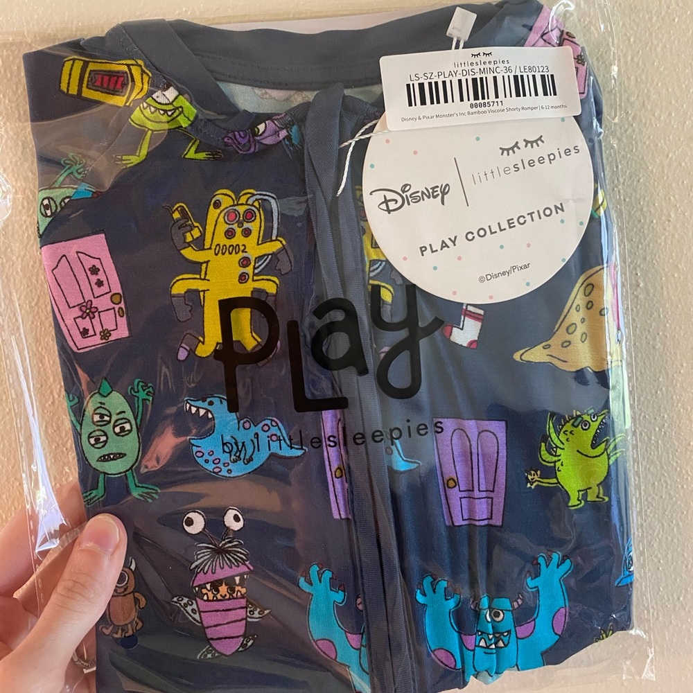 Little Sleepies Monsters Inc Shorty Romper